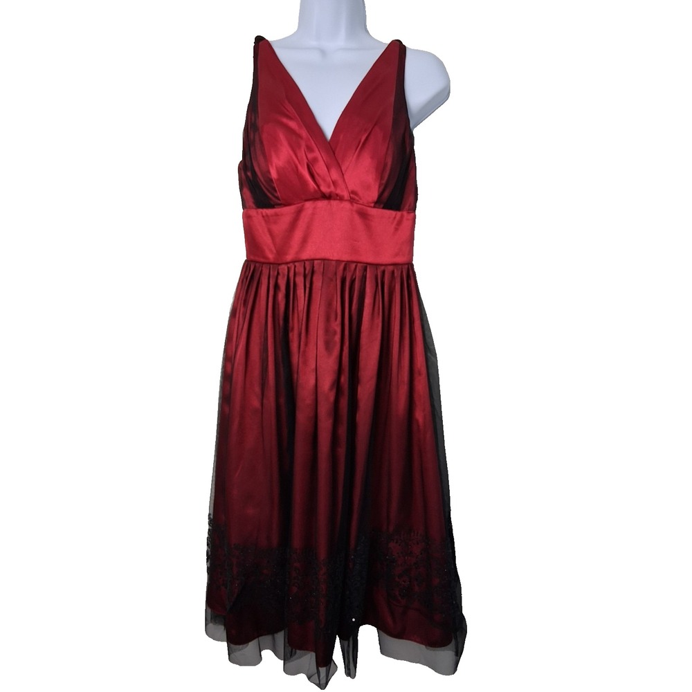 Vintage Morgan Co. Prom Dress Size 7/8 Empire Waist Mesh‎ Overlay Fairy Vampy